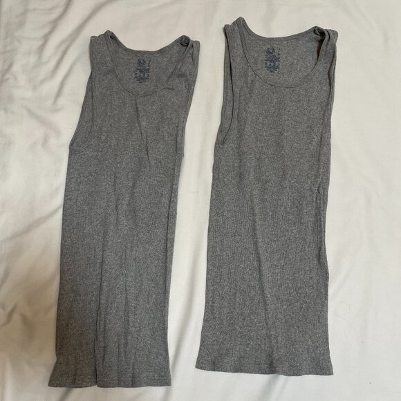 Fruit of the Loom Tank Tops Mens Small Lot of 2 Tanks Grey - Picture 1 of 1